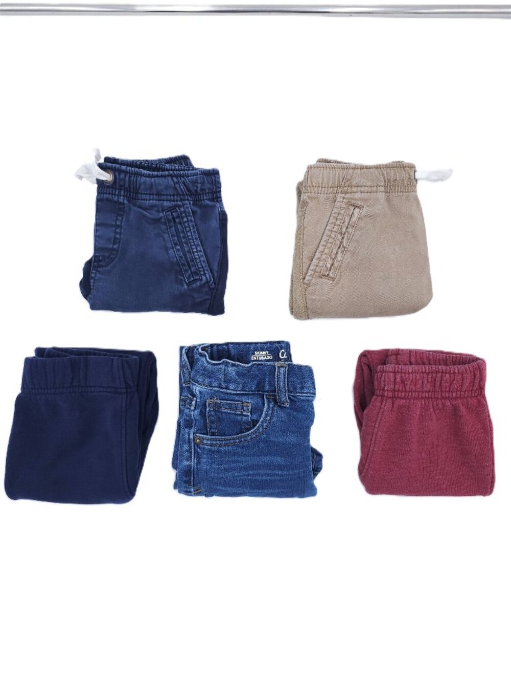 Cat & Jack 2T Boys Pants Lot 5 Pc Jeans Joggers Sweatpants
